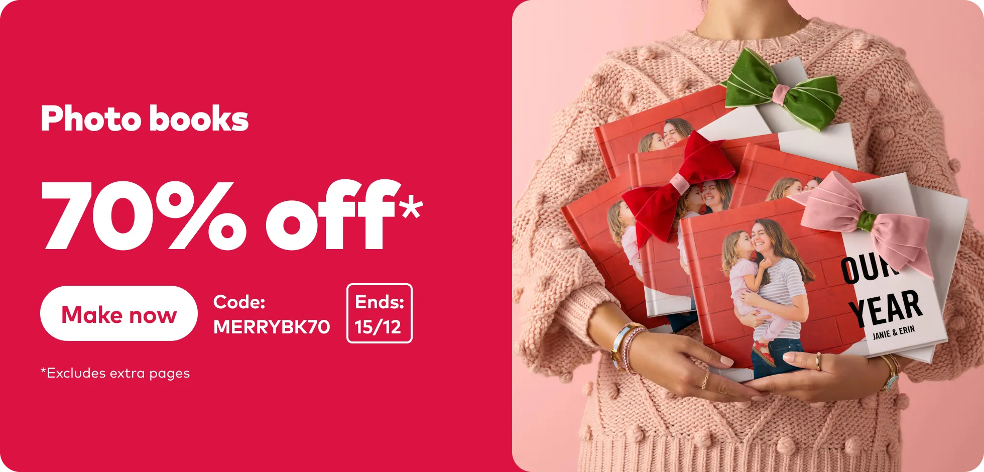 70% off Photo Books.