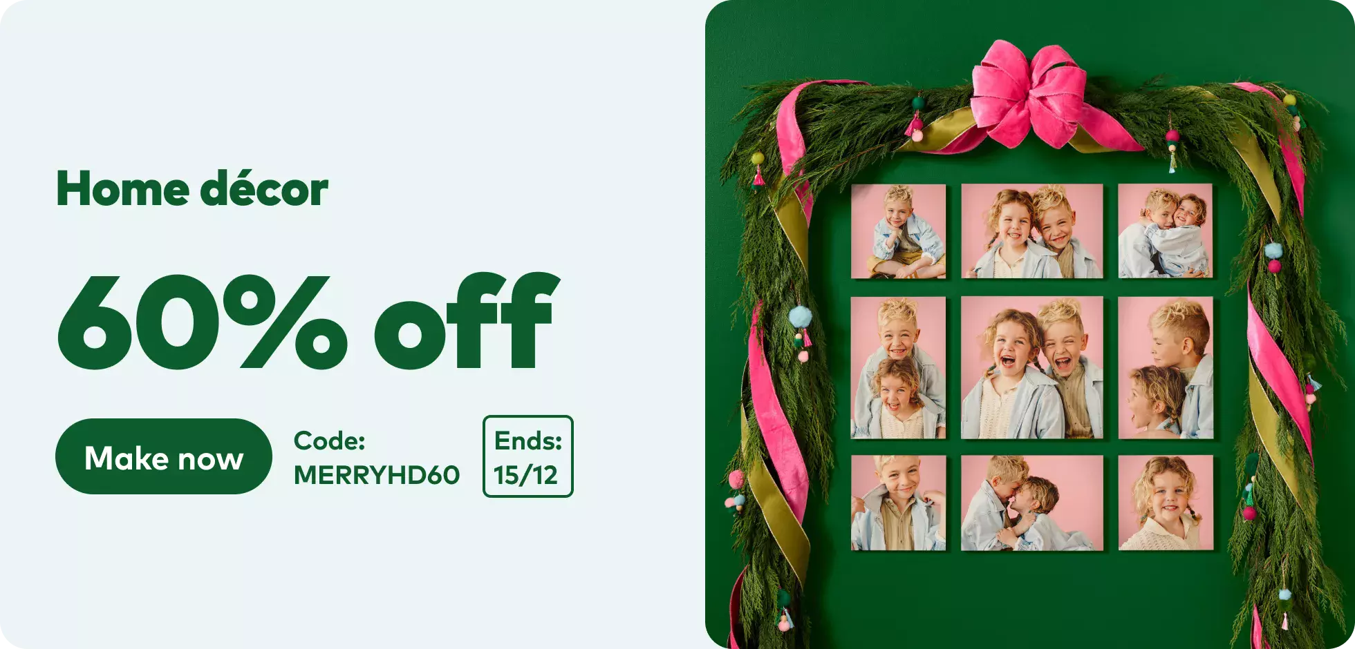 60% off Home Décor.