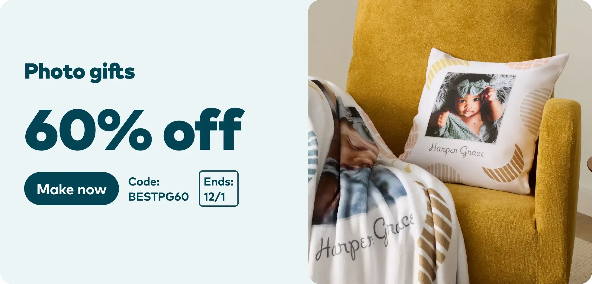 60% off Photo Gifts. Code BESTPG60