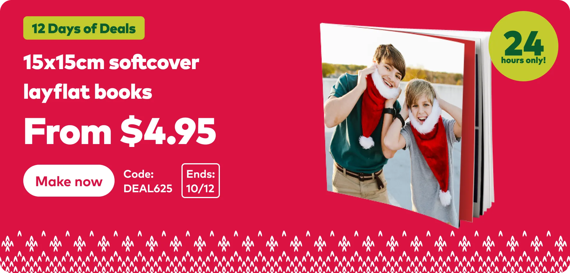 15x15cm softcover layflat (mini book) from $4.95