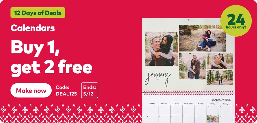 Buy 1, get 2 free calendars