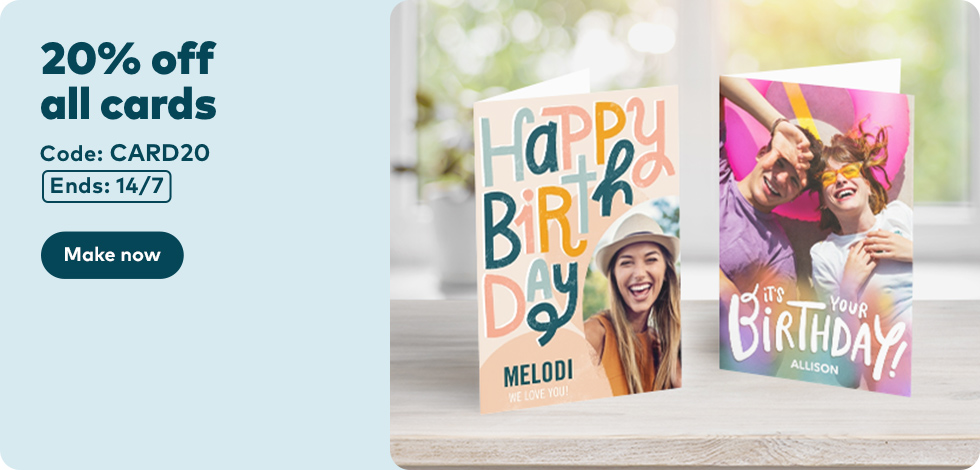 Photo Cards from $2.20