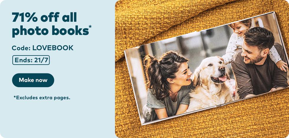 71% off all Photo Books*