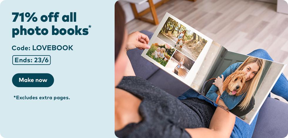 71% off all Photo Books*