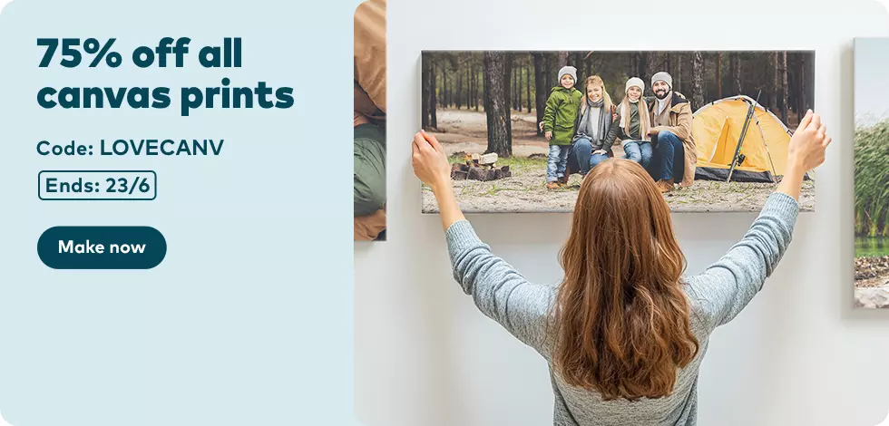 75% off all Canvas Prints