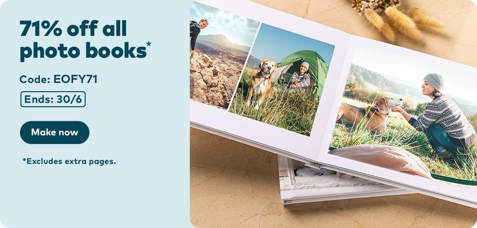 71% off all Photo Books*
