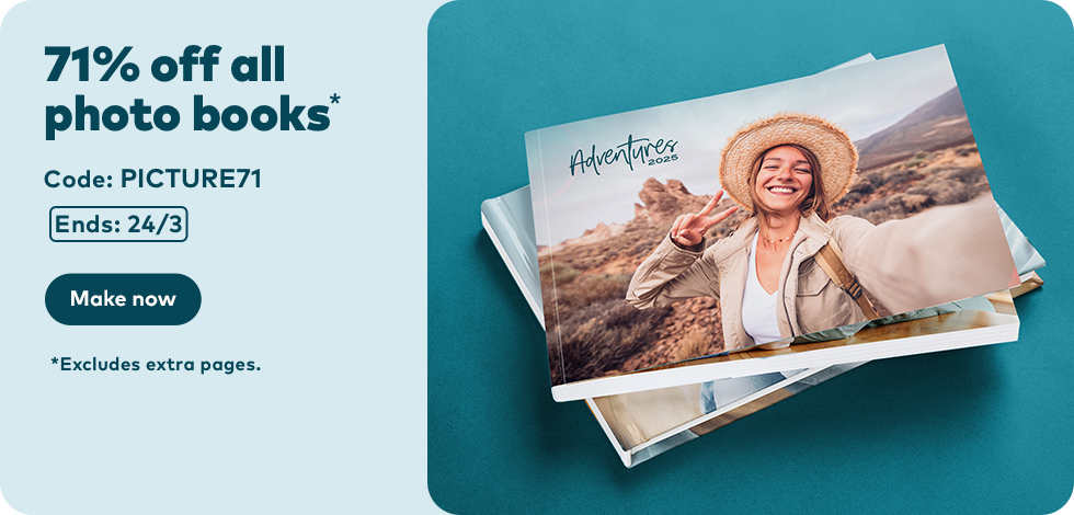 71% off all Photo Books*