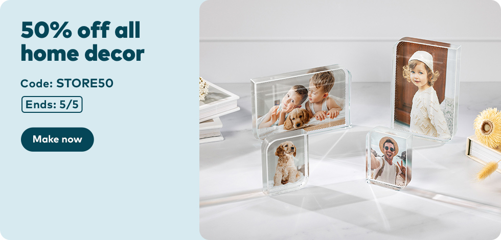 50% off all Home Decor