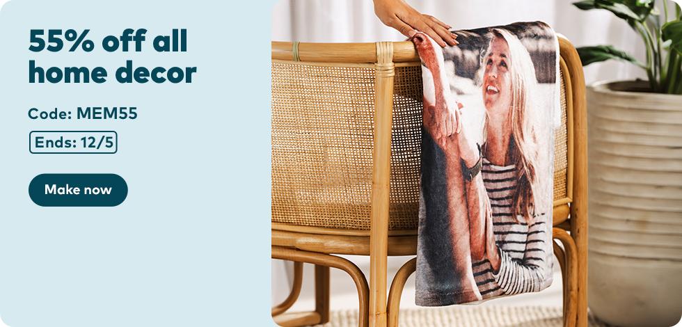 55% off all Home Decor