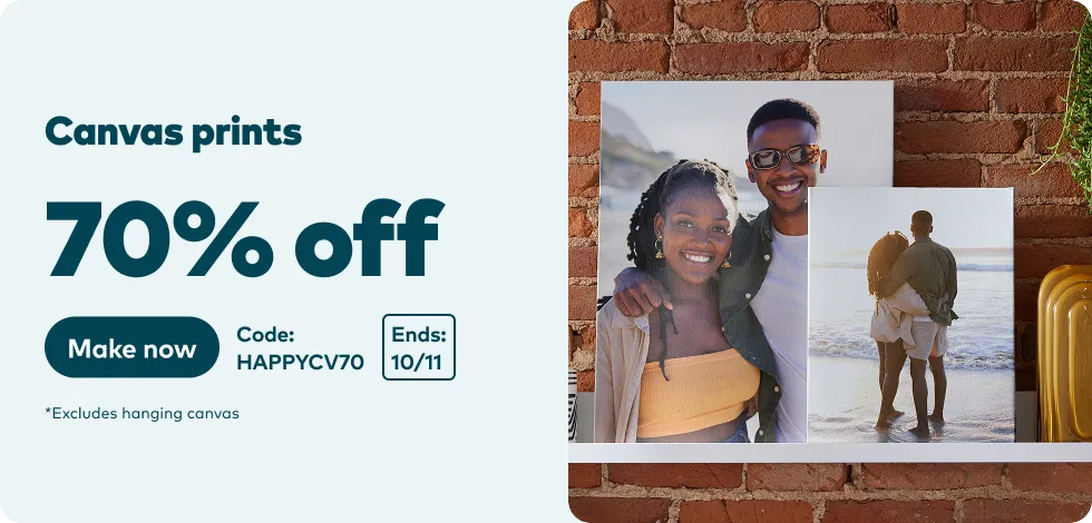70% off Canvas Prints*