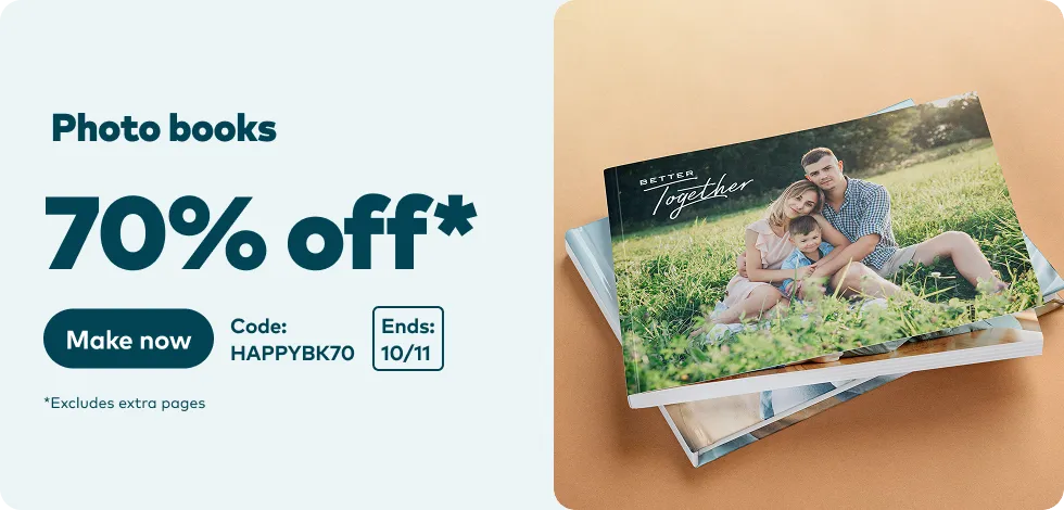 70% off all Photo Books*