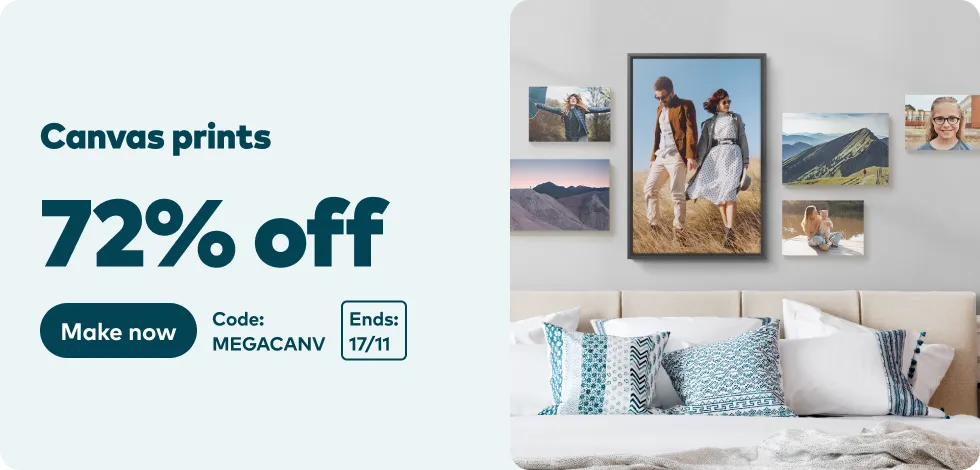 72% off Canvas Prints*