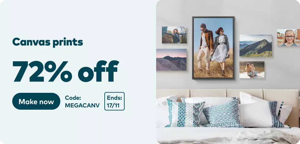 72% off Canvas Prints*