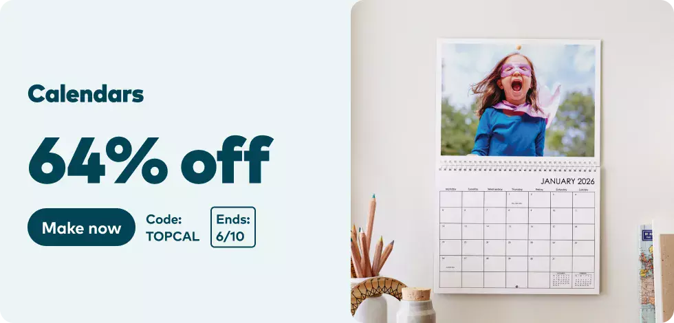 64% off all Calendars