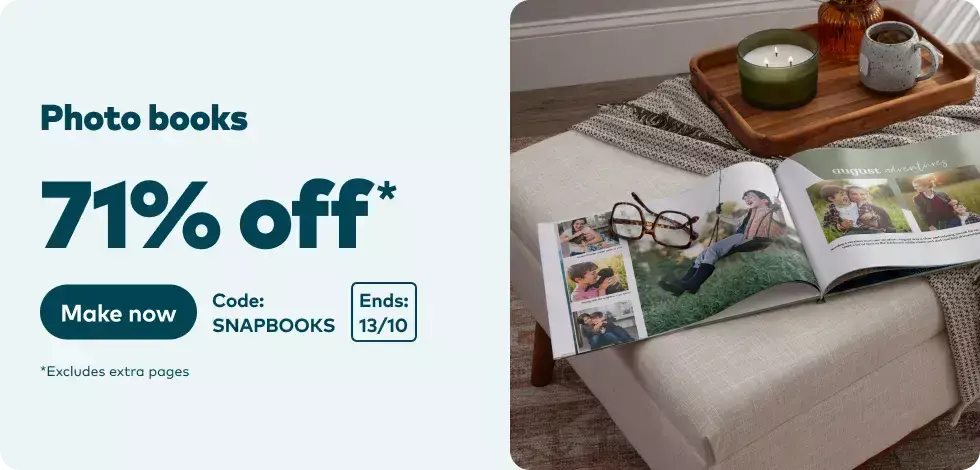 71% off all Photo Books*