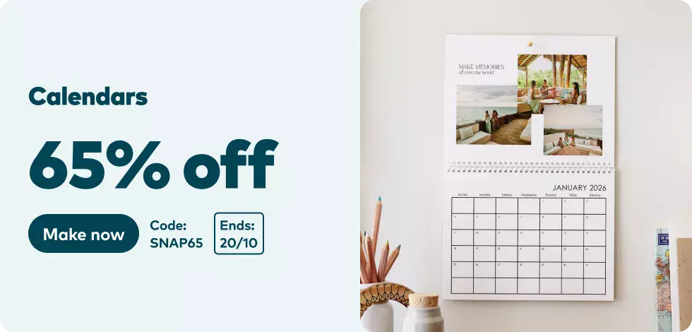 65% off all Calendars
