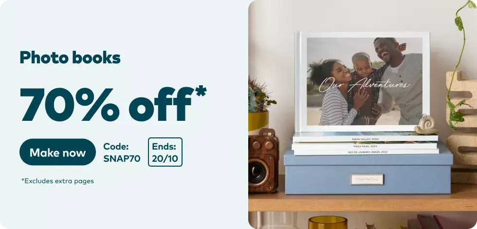 70% off all Photo Books*