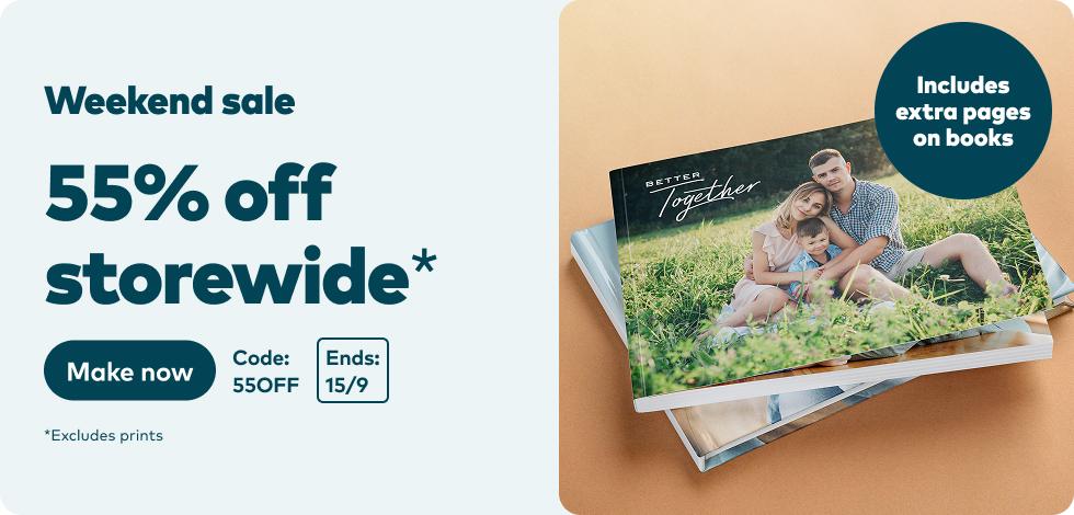 55% off Storewide*