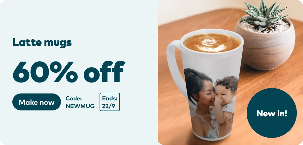 60% off Latte Mugs