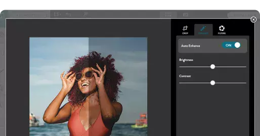 Enhance your pics with AI.