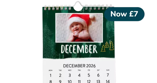 8x12" Classic Calendar £7!