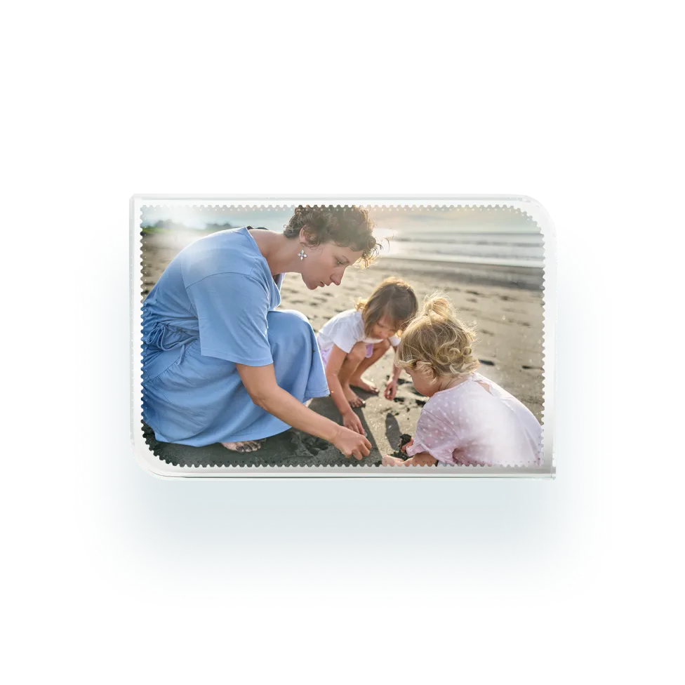 Glass photo block
