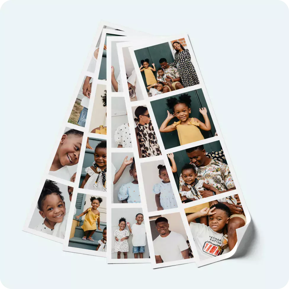 Photo Booth Strips Set of 5 Strips Reusable Stickers&nbsp;