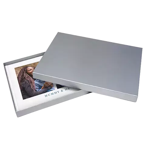 Photo books with gift boxes