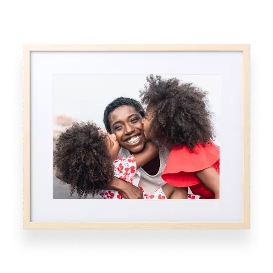 Framed matted print