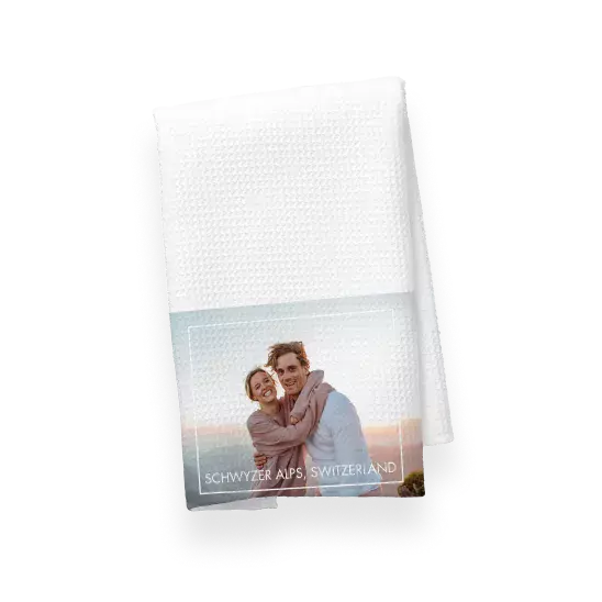 Personalized tea towel
