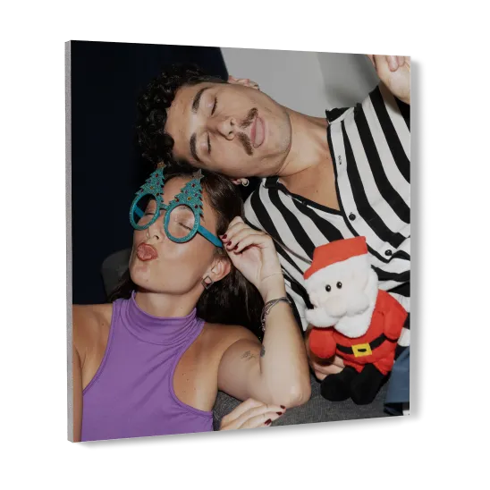 metallic photo tiles