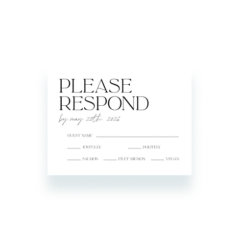 4.25"x5.5" Rsvp Cards