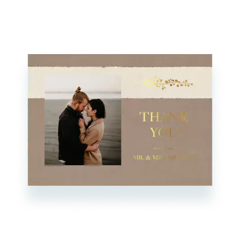 Rustic Sash Thank You