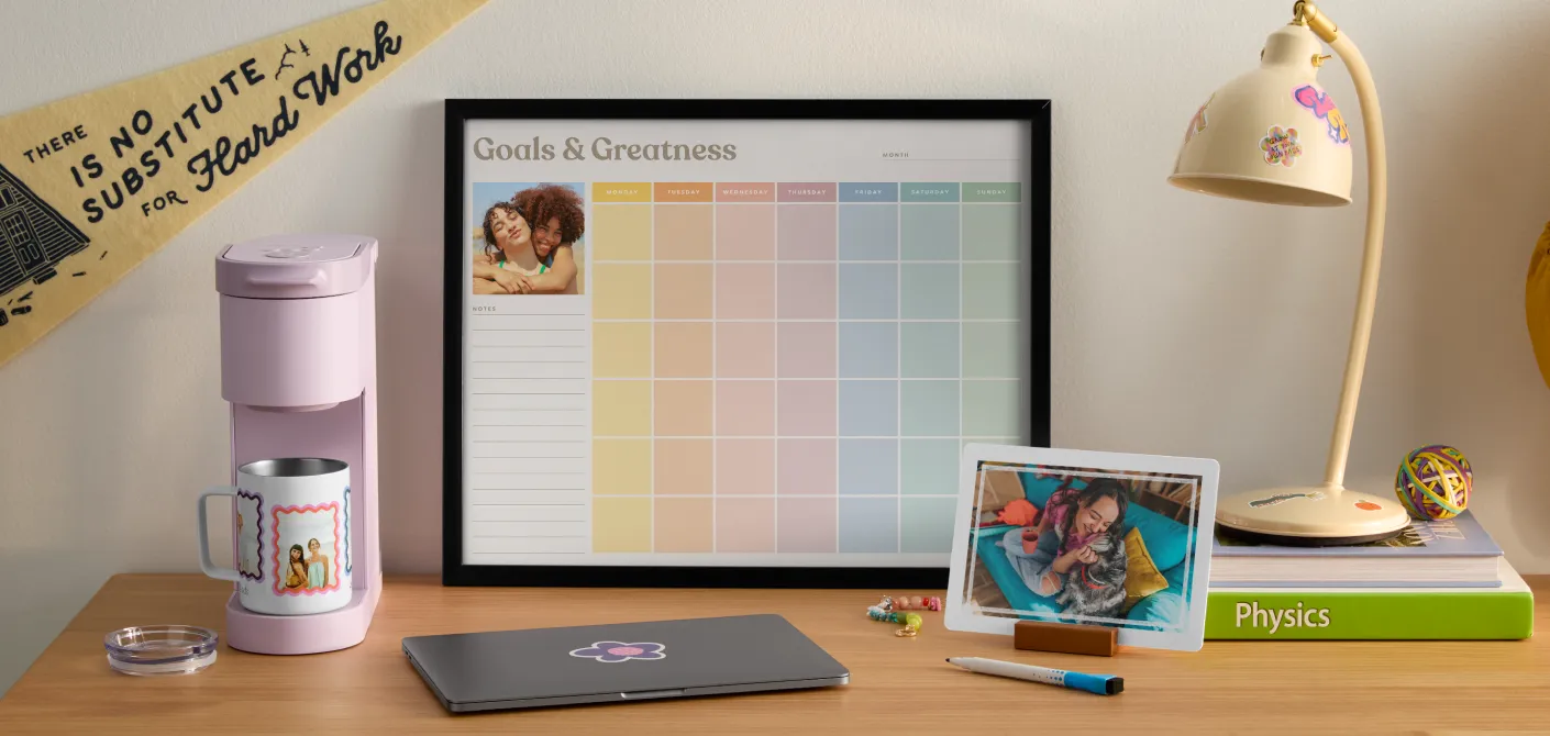 Campus essentials + dorm decor