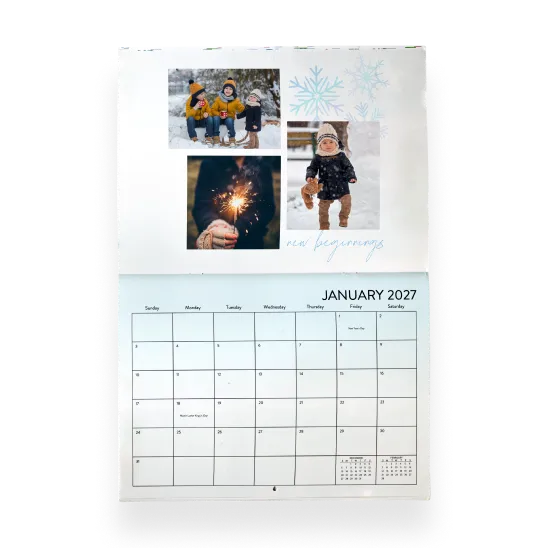 Premium stationery wall calendar
