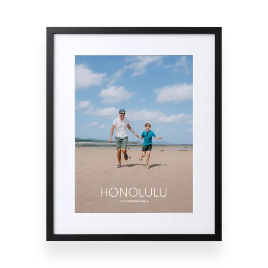 Framed matted prints