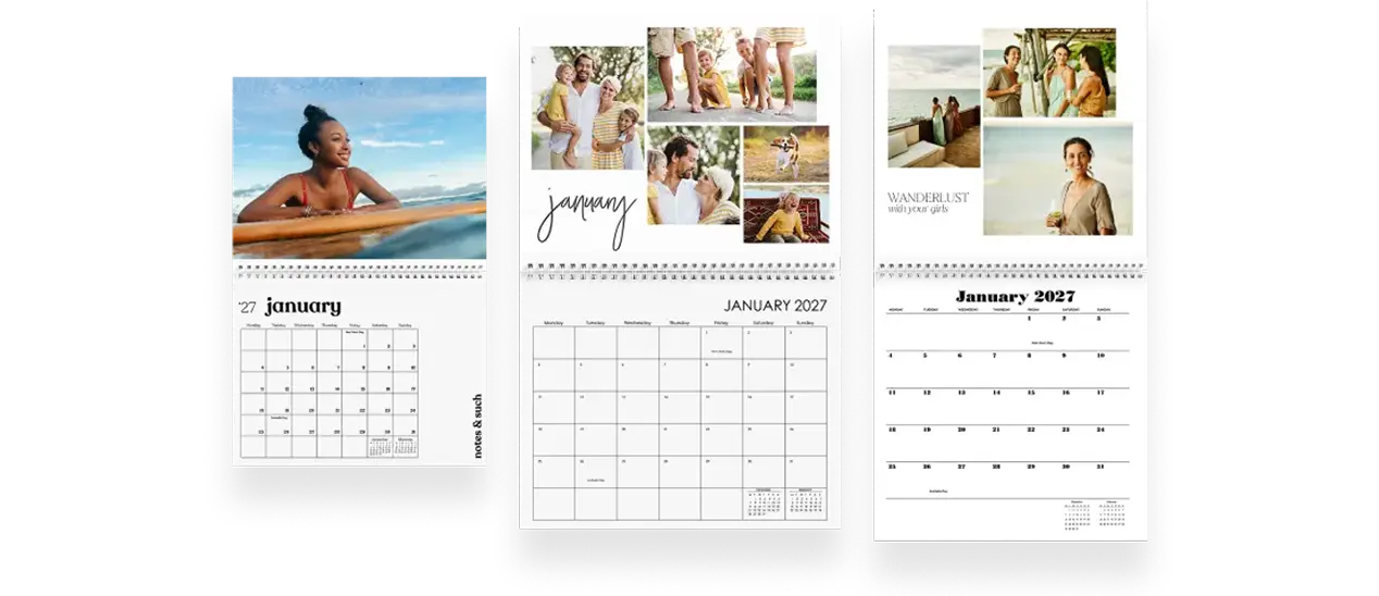 Premium wall calendars